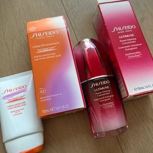 Shishedo urban environment sunscreen and ultimune power infusing concentrate set
